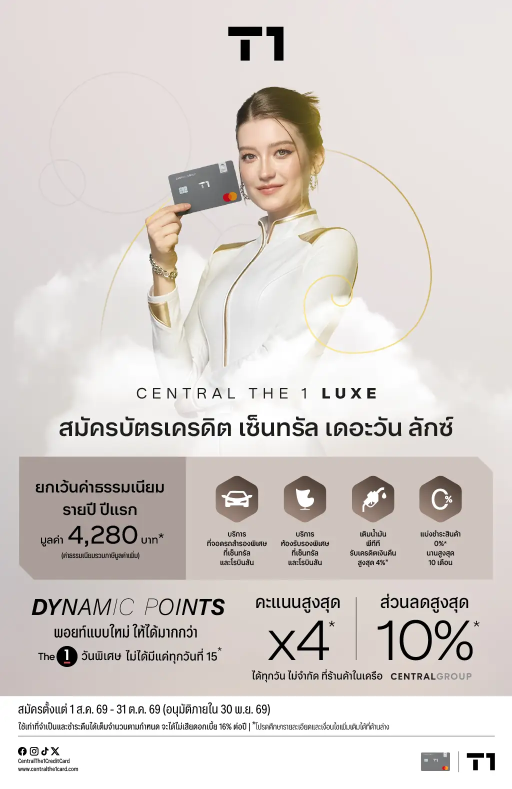 โปรโมชั่นสมัครบัตรเครดิต เซ็นทรัล เดอะวัน ผ่านแอปพลิเคชัน UCHOOSE