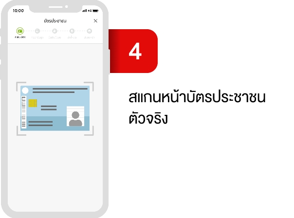 1.4 สแกนหน้าบัตรประชาชนตัวจริง